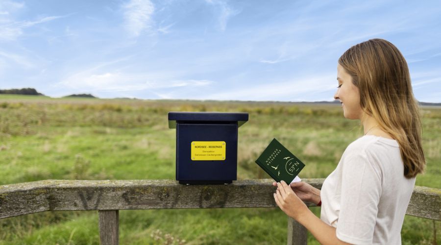 Nordsee-Reisepass Stempelbox Cäciliengroden